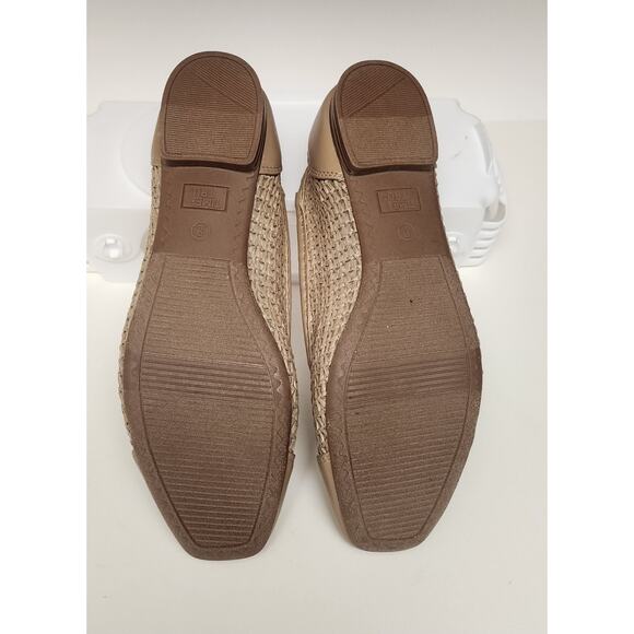 Time and Tru Womens WMTT24FF009 Brown Woven Cap Toe Slip On Size 9 Ballet Flats - Picture 11 of 11